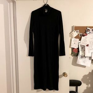 H&M Black Turtleneck Long dress
